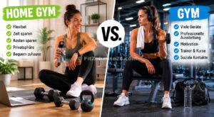 Vergleich zwischen Home Gym zuhause und klassischem Fitnessstudio
